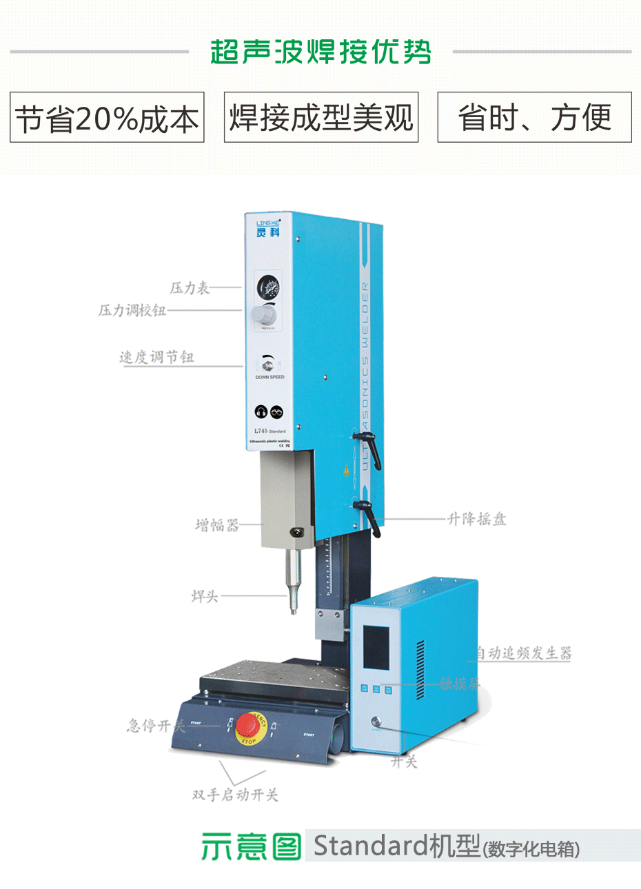 2.8KW超聲波塑料焊接機